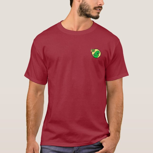 Grönt Weenii "Det är komplicerat" Shirt (på baksid T-shirt (Framsida)