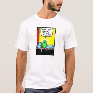 Grönt Weenii "Det är Underbart att vara Alive" Shi T Shirt