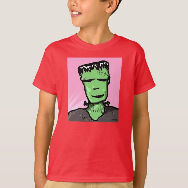 Grönt Weenii "Frankie" Barn Shirt T (Framsida)