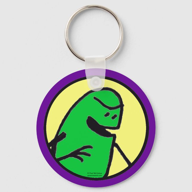 Grönt Weenii Keychain Nyckelring (Framsida)