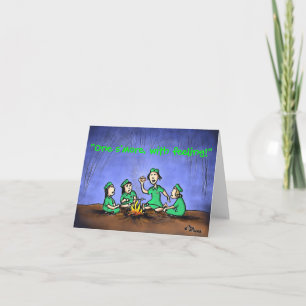 Grönt Weenii One'more" Note Card Kort
