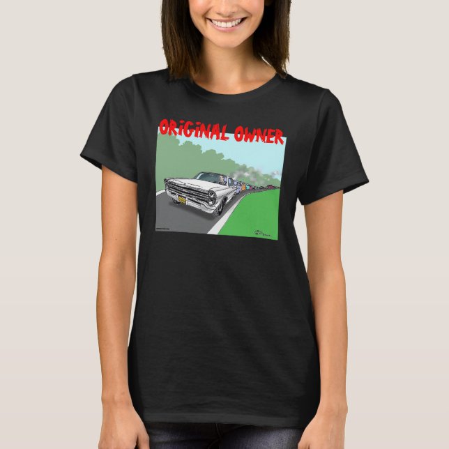 Grönt Weenii "Original Owner" Women's Shirt (mörk) Tee (Framsida)