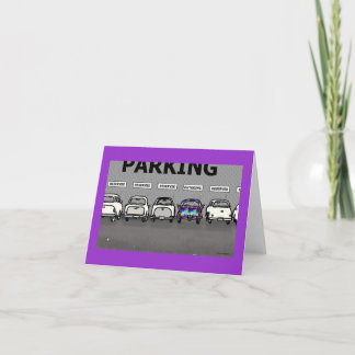 Grönt Weenii "Parking Lot"-anteckningskort Kort