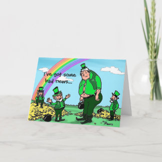 Grönt Weenii "The Wee Folk" St. Patrick's Day Card Kort
