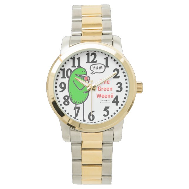 Grönt Weenii "Yum" Wristwatch Armbandsur (Framsida)