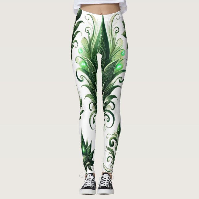 "Grönt well: Nature-Inspired Public Design" Leggings (Framsida)