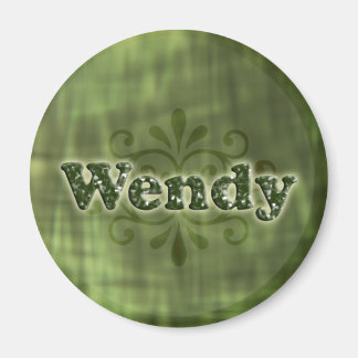 Grönt Wendy Magnet