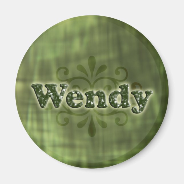 Grönt Wendy Magnet (Framsidan)