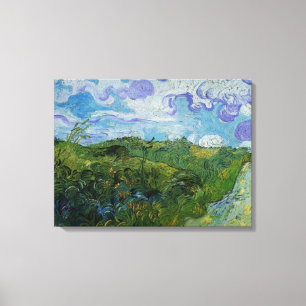 Grönt Wheat Fält av Vincent van Gogh Canvastryck