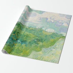 Grönt Wheat Fält Ligcape Art Van Gogh Presentpapper