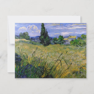 Grönt Wheat Fält med Cypress av Vincent van Gogh