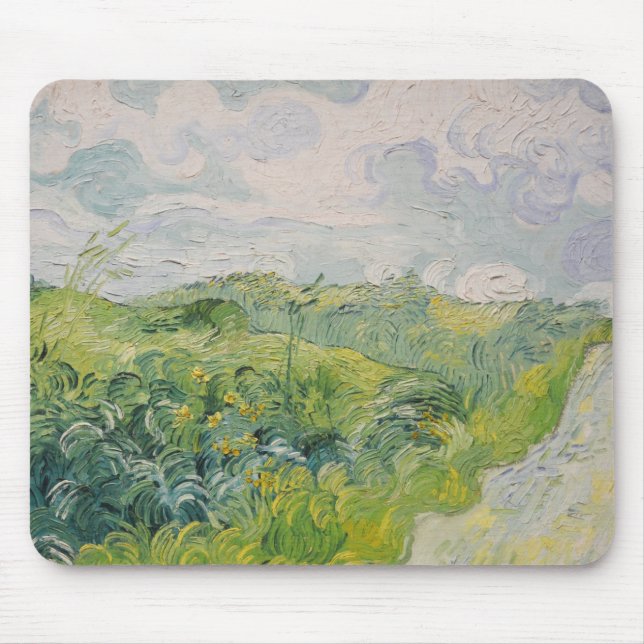 Grönt Wheat Fält - Van Gogh - c1889 Musmatta (Framsidan)