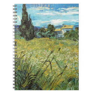 Grönt Wheat Fält Vincent van Gogh Anteckningsbok