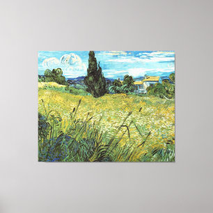 Grönt Wheat Fält Vincent van Gogh Canvastryck