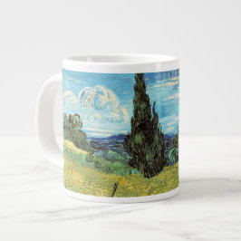 Grönt Wheat Fält Vincent van Gogh Jumbo Mugg