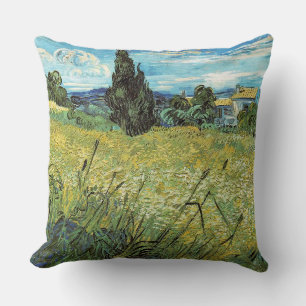 Grönt Wheat Fält Vincent van Gogh Kudde
