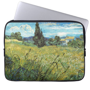 Grönt Wheat Fält Vincent van Gogh Laptop Fodral