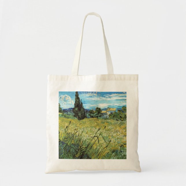 Grönt Wheat Fält Vincent van Gogh Tygkasse (Framsidan)