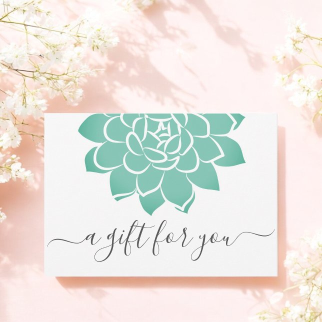 Grönt White Blommigt Business Gift-certifikat (Skapare uppladdad)