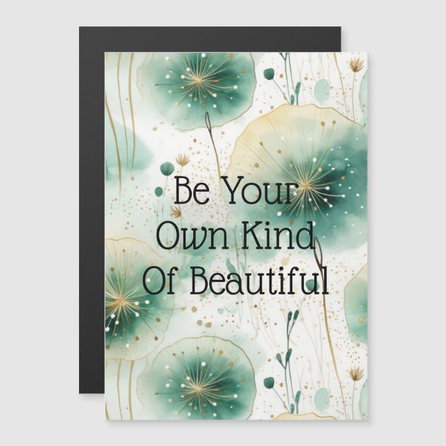 Grönt White Flowers (Fram/baksida)