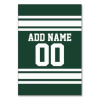Grönt White Football Jersey-eget namn nummer