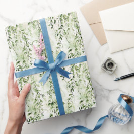 Grönt White Ivy Löv Jungle Birthday Presentpapper