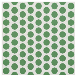 Grönt White Mini Polka dots Fabric Tyg