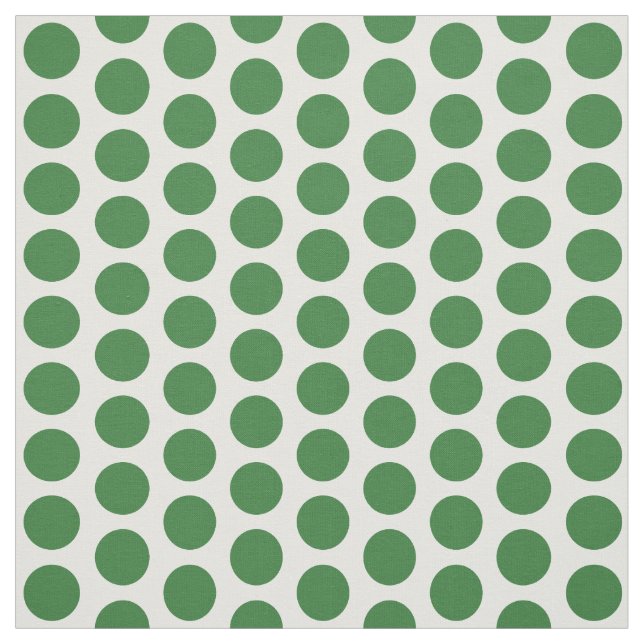 Grönt White Mini Polka dots Fabric Tyg (Provkarta)