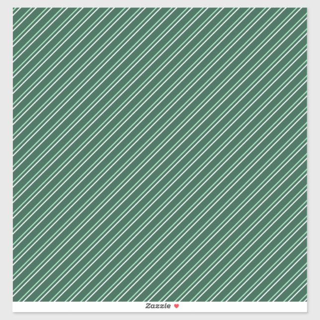 Grönt White Mönster Klistermärken (Ark)