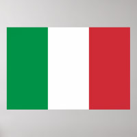 Grönt White och Red Italiana Flagga Färg