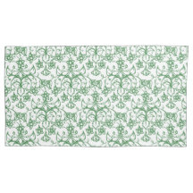 Grönt White Periwinkles Blommigt Snöre-liknande Mö