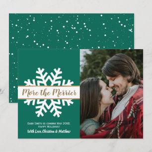 Grönt White Photo Jul-Gravid Meddelande