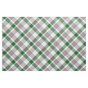 Grönt White Red Blue Coola Lumberjack Play Mönster Tyg