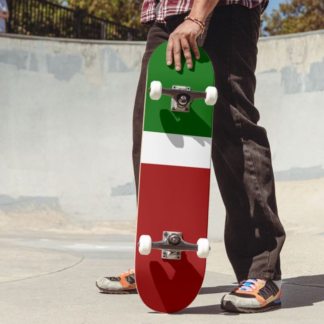 Grönt White Red Färg Block Stil Design Mini Skateboard Bräda 18,5 Cm (Skapare uppladdad)