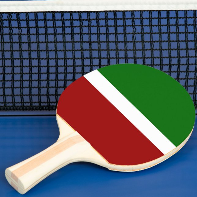Grönt White Red Färg Block Stil Design Pingisracket (Skapare uppladdad)