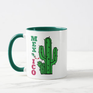Grönt White Red Mexico Mexikanska Flagga, Mugg, La Mugg