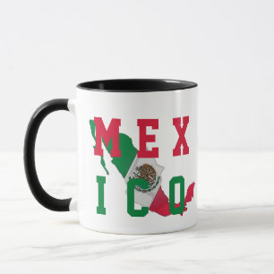 Grönt White Red Mexico Mexikanska Flagga Pridet L Mugg