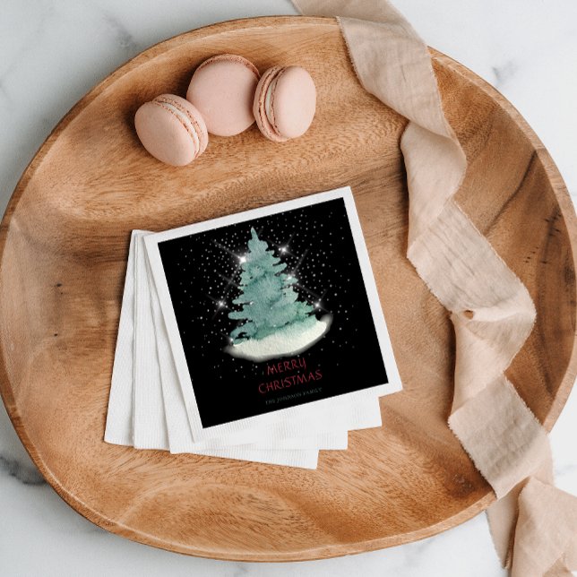 Grönt White Star Julgran Pappersservett (Skapare uppladdad)