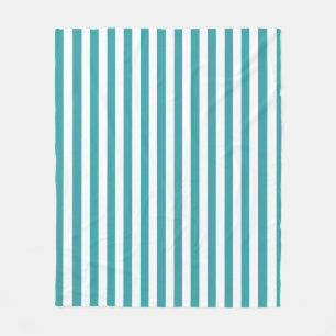 Grönt White Stripe Decorative Trend Färg Modern Fleecefilt