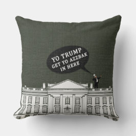 Grönt White Undra Trump Kom bak i Whitehouse Kudde