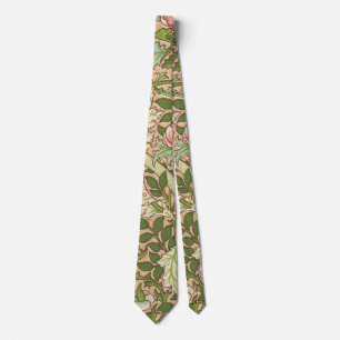 Grönt William Morris Arts och Crafts Mönster Slips