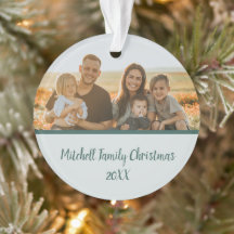 Grönt Winter-familjens fotominnesjul i Gräs