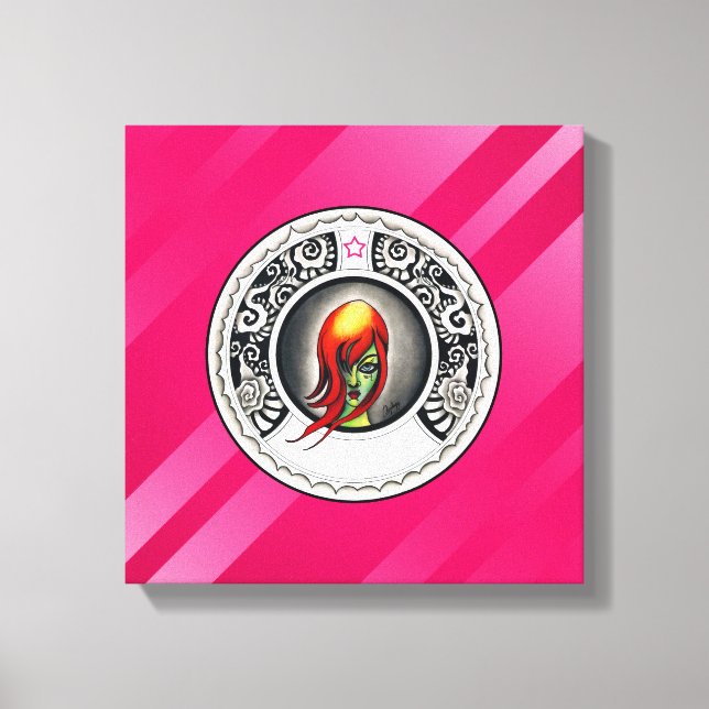 Grönt Witch Canvastryck (Framsida)