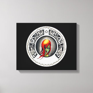 Grönt Witch Canvastryck