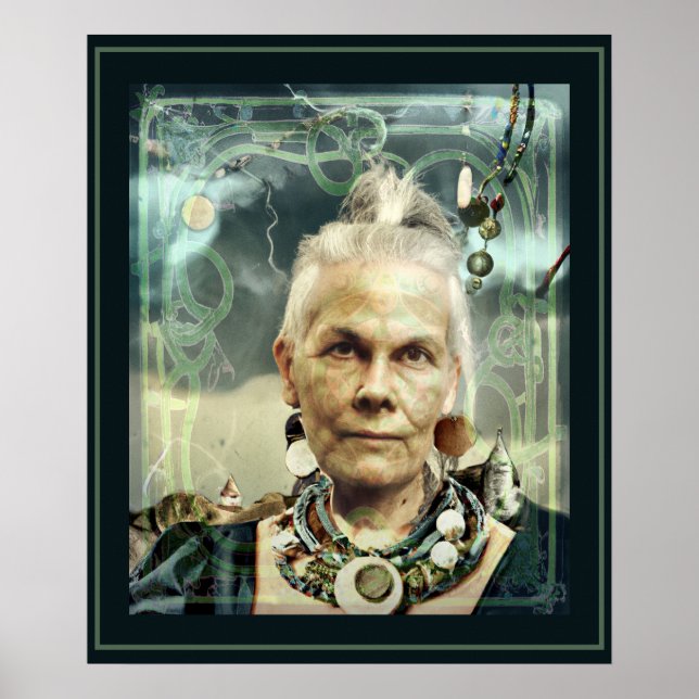 Grönt Witch Poster (Framsidan)