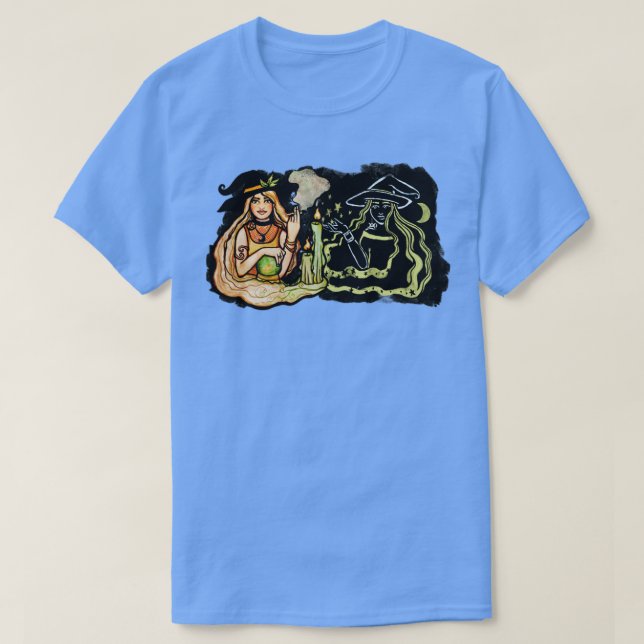 Grönt Witch Shadow Work T Shirt (Design framsida)