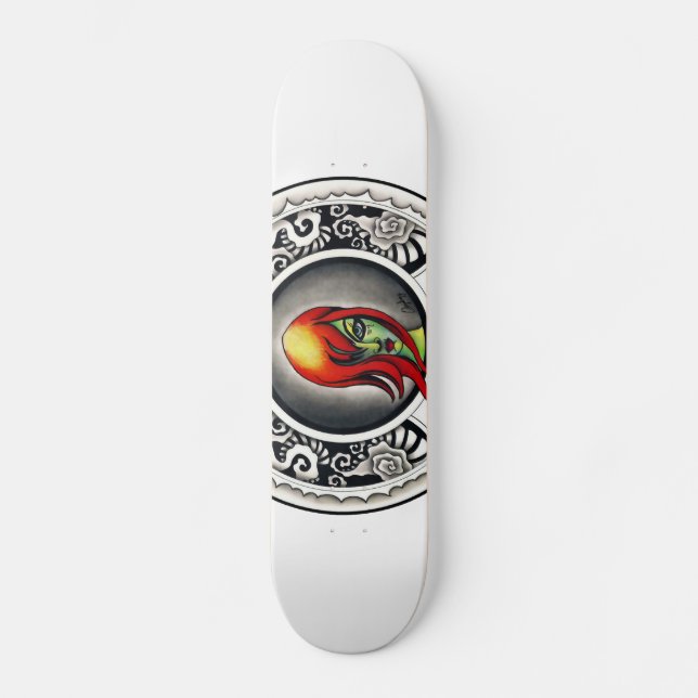 Grönt Witch Skateboard Bräda 19,5 Cm (Framsida)
