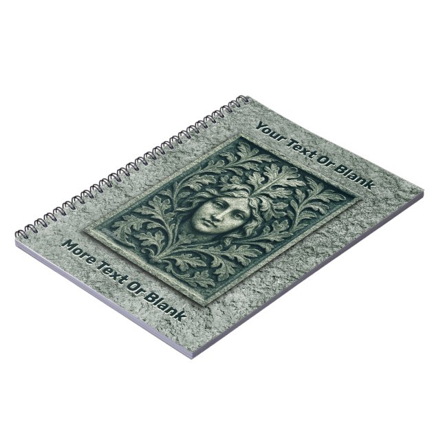 Grönt Woman - sten Anteckningsbok (Vänstra Sidan)