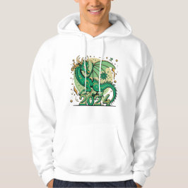 Grönt Wood Dragon Symbol 2024 Kinesisk Hoodie