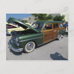Grönt Woodie Vykort